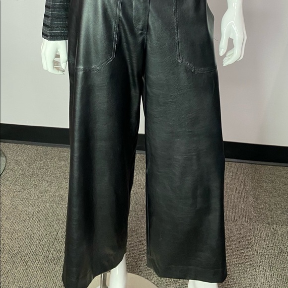 Maska 3/4 Pleather Wide Leg Dress Pant - Picture 3 of 3
